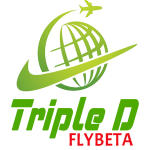 triple d flybeta travel agency logo