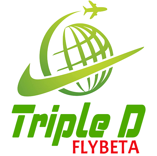 triple d flybeta travel agency logo
